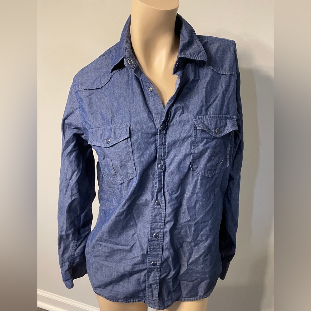 Denim Like Long Sleeve Shirt